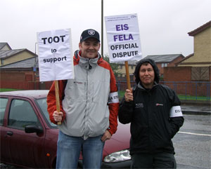 Toot to Support: in the rain