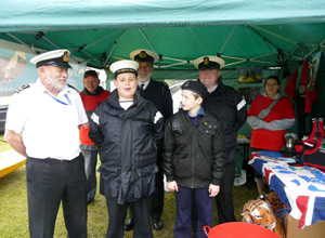 Officers and Sea Cadets