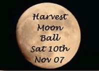 A beautiful full harvest moon advertising the Ball